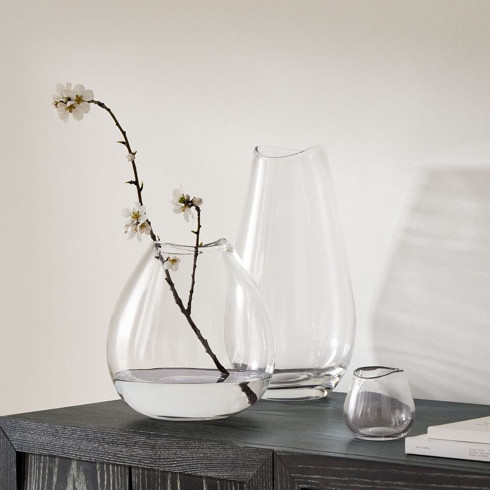 Organic Glass Vases West Elm Australia